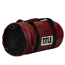 TITLE BOXING VINTAGE LEATHER GEAR BAG LEATHER COMPOUND FIGHTING TRAINING EQUIPMENT BAG