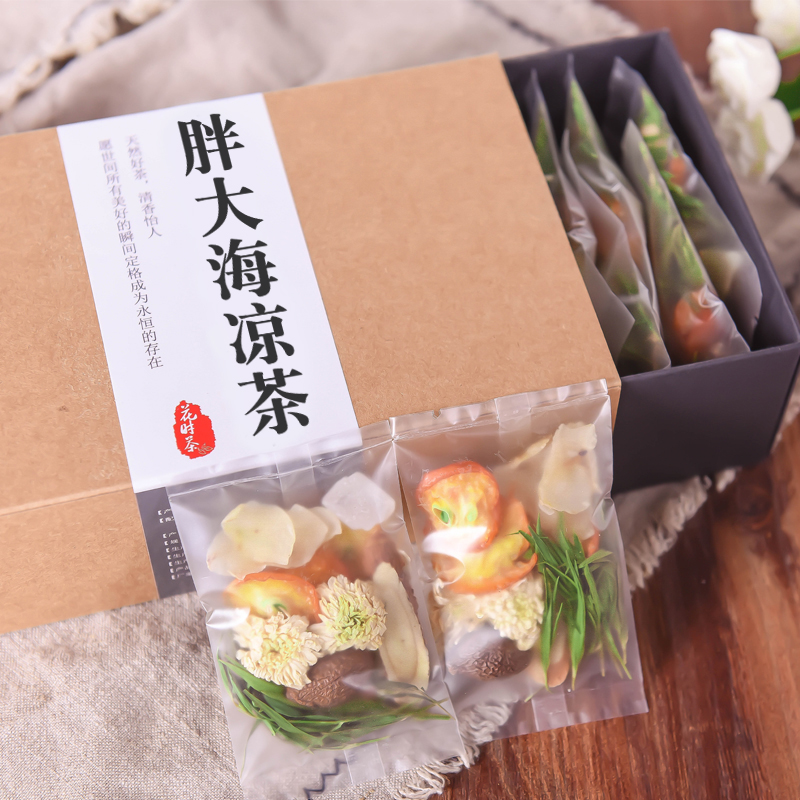 Fat sea chrysanthemum moist throat tea lung run cough to stop phlegm dry itch teacher health combination to protect the throat tea throat pain