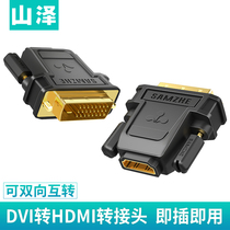 Shanze DVI to HDMI adapter Computer connection Monitor projector HD converter hdmi to dvi cable