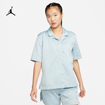 Jordan official Nike Jordan womens blouses Summer sports loose eco-friendly shuttles with streaks DM5229