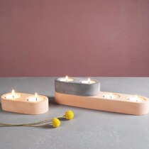 Candle holder cement mold silicone home decoration ornaments concrete simple aromatherapy candle candle holder mold can be customized