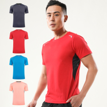 2021 new sports t-shirt mens summer running training equipped with sweat and half sleeves clothes fitness basketball speed jersey