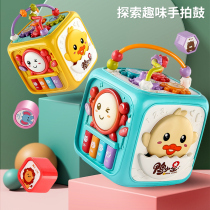 Childrens clap drum Baby toy hand clap drum hexahedral puzzle multi-function 6 months baby early education 0-1 years old