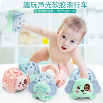 Baby educational toy tooth gum hand Ring Bell soft rubber ball hand catch ball can bite puppy 3-6-12 months can be boiled