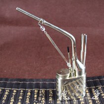 Lingyu Tang_ _ Fine antique miscellaneous Yellow and white copper hookah Antique hookah gift hookah bucket hookah tube Fu