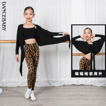 dancebaby Latin dance suit blouses girl dance suit Baton sleeves Shoulder Outside of the jacket DAS353