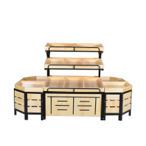 Creative display fruit shelf Fruit shop commercial storage shelf thickened display shelf Supermarket new swing fruit
