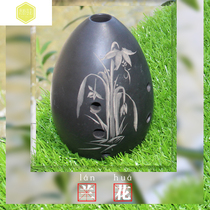 Xun beginner introduction Eight-hole musical instrument Ethnic blowing musical instrument Send Xun bag 6-hole ocarina black pottery handmade ancient Xun