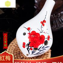New product sound low Ocarina 6-hole alto F professional performance hand-painted smoked ice crack