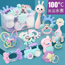 Baby toys 0-1 years old can be boiled can bite tooth gum baby 3-6-12 months newborn male and female children hand bell