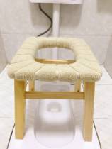 Shit rural elderly toilet toilet chair household wooden sitting toilet rack light urine bucket 4
