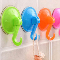 Powerful Suction Cups Hooks Bathroom Tiles No marks Wall-mounted Towel Hook Kitchen Wall Idea Free to punch hanging clothes hook