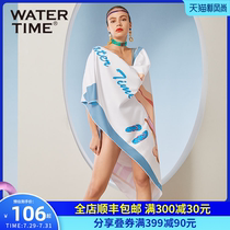 WaterTime Absorbent quick-drying bath towel Womens and mens sports fitness quick-drying towel Swimming bathrobe Beach towel