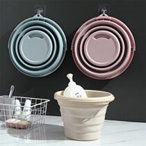 Foldable foot bucket large travel basin portable travel laundry wash face wash foot basin outdoor artifact bucket
