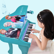 Frozen 2 Piano Childrens Electronic Piano Toy with Microphone Beginner Girl Aisha Aisha Aisha Princess 3-6