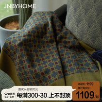 JNBYHOME Jiangnan cloth wool blanket retro wind flat machine blanket warm office nap cover cover is comfortable cover blanket