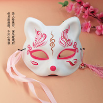 Mask female full face Chinese style ancient style cute beauty cat face fox half face live Japanese Japanese dance
