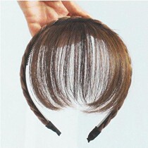 Sweet round face Fashion natural hair accessories fake bangs with hairband hairband braided hair hoop female Korean version