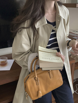 Silk khaki trench coat women spring and autumn 2021 French advanced sense single breasted small man medium and long coat