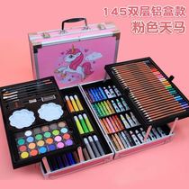 Small Bear Art Drawing Tool Children Drawing Suit Washable Watercolor Pen Suit Fine Art Special Wax Pen Color lead