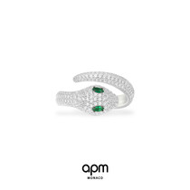 APM Monaco flagship store official website Green-eyed snake opening ring Index finger ring gift for girlfriend