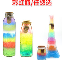 Creative DIY Starry sky rainbow Nebula bottle Luminous bottle Cork glass wishing bottle Ocean bottle Promotional gift
