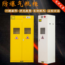 All-steel cylinder cabinet Explosion-proof cabinet Laboratory safety cabinet Storage cabinet Intelligent thickening single bottle double bottle Three bottles with alarm