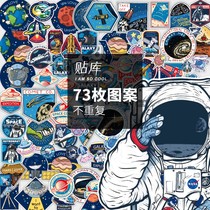 For 73 NASA space program astronaut cartoon stickers laptop water Cup guitar skateboard tablet