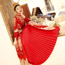 Xiuhe dress bride 2021 new Chinese dress wedding toast dress wedding dragon and phoenix coat Xiuhe dress cabinet dress winter