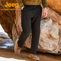 Jeep soft shell assault pants men winter thickened warm plus size casual pants outdoor mountaineering waterproof windproof pants men