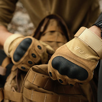 Special 5 fold cqb tactical gloves outdoor mountaineering combat wear-resistant gloves mens fighting joint gloves
