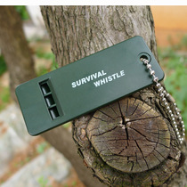 Three-frequency outdoor survival whistle rescue first aid whistle treble high-frequency earthquake relief whistle tactical backpack vest pendant