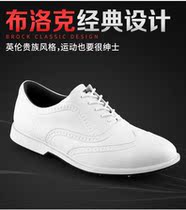 New mens golf shoes anti-slip spikes waterproof microfiber leather Bullock design