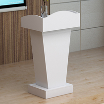 Speech desk sales department welcome guest guide hotel restaurant car 4s shop reception desk White host factory