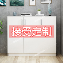 Custom shoe cabinet wood storage cabinet bookings with lock household doorway Size can be set with cabinet Balcony Locker