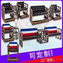 Billiards sofa ball watching chair table seat Ball Hall club sub leather coffee table accessories style Net Red