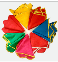 2 special cotton-padded cloth for exam dance flowers octagonal special handkerchief silk special special ethnic