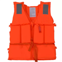 Guangzhou adult life jacket large buoyancy professional marine Oxford foam vest safety rope lifebuoy fire equipment