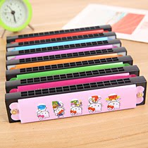 New 16-hole iron mini cartoon children beginner harmonica puzzle early education Enlightenment playing instrument baby toy
