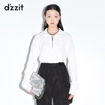 dzzit ground vegan 2021 autumn winter special cabinet new knit casual jacquard trekery hooded 3D4E4141B