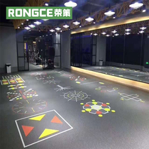 Gym floor glue 360 private education children physical fitness floor mat custom indoor pvc plastic sports floor glue wear-resistant
