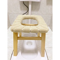 Solid wood toilet chair for the elderly toilet seat for pregnant women convenient chair mobile toilet armrest toilet chair toilet chair toilet stool