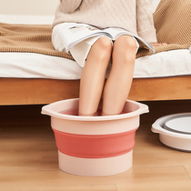 Foldable foot tub Home Space Saving Plastic Massage Foot Wash Pot Over Calf Over Knee High Foot Pot Pot