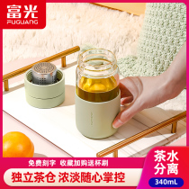 Fulight glass cup tea water separation Cup capsule tea cup personal office Cup female summer ins Wind