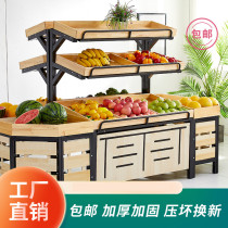 Supermarket fruit shelf display rack fruit shop shelf commercial multi-layer fruit frame fruit cutting table vegetable rack