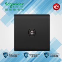 Schneider Famsun series freehand black Black single cable TV terminal socket Famsun black