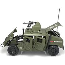 Cadiwei 1:18 Hummer alloy simulation military off-road chariot children toy cars can be watched and collected