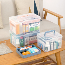 Medicine box family household large-capacity multi-layer medicine box full set of emergency medical care medical storage medicine small medicine box