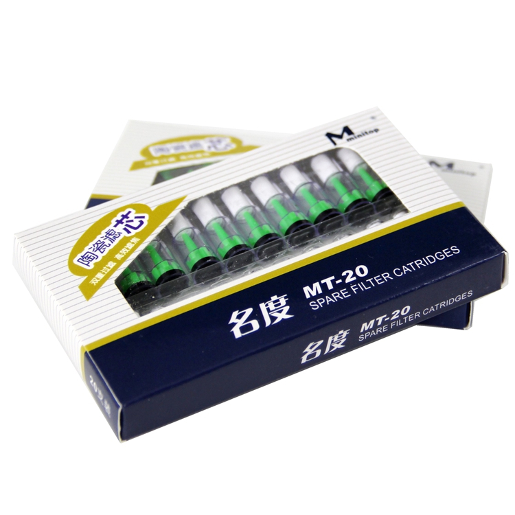 Counters Hainan famous cigarette billiototary smoke core MT-20 ceramic double filter core 20