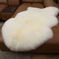 Australian pure wool carpet bedroom wool sofa cushion European style window mat bedside carpet leather wool one sheepskin mat